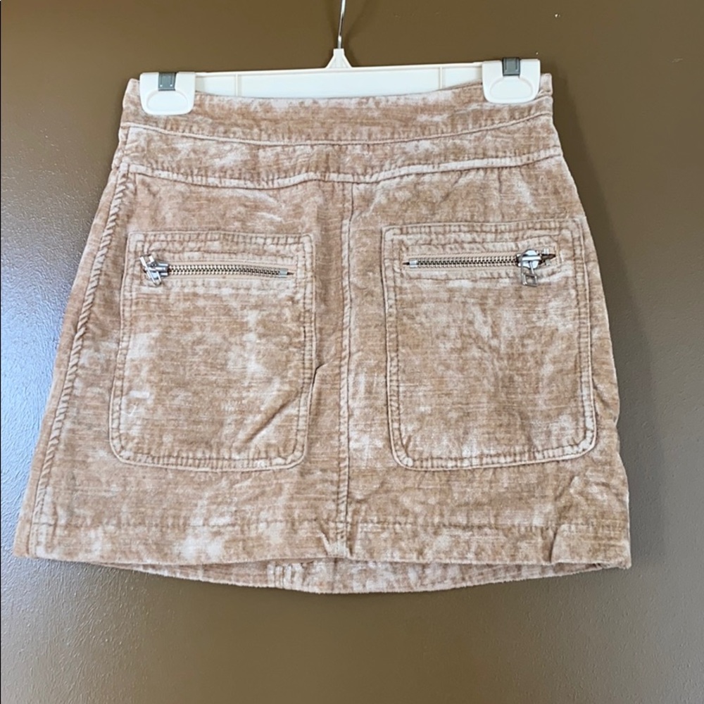 Free People Velvet Skirt